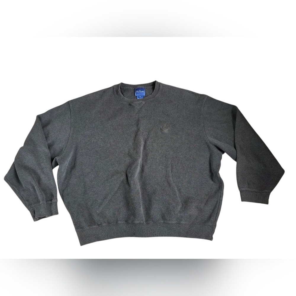 Faconnable Hunter Green Cotton Pullover Sweater Size XL